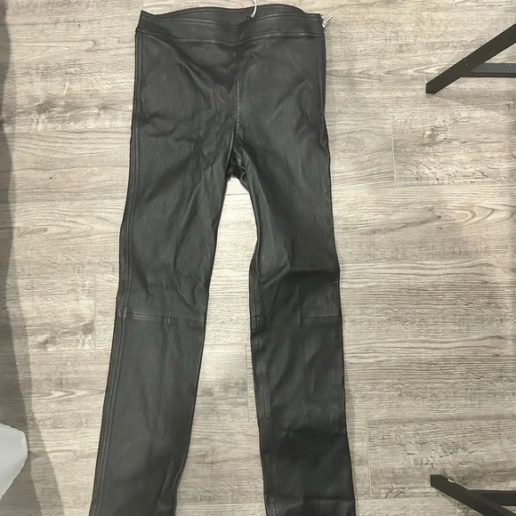 Helmut Lang Black Leather Pant